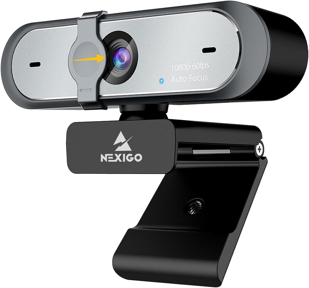 1080P 60FPS Webcam with Dual Microphone & Cover W97459