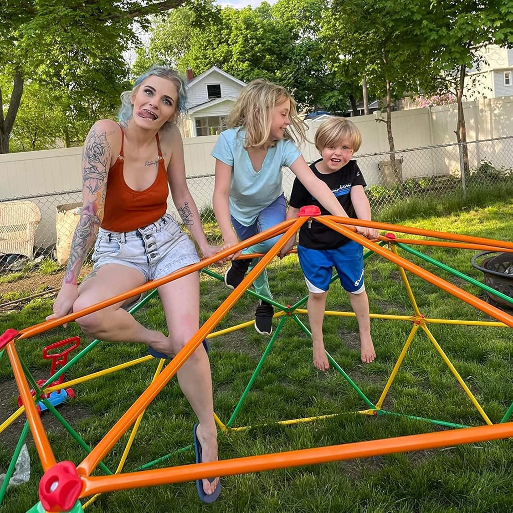 10FT Geometric Climbing Dome Outdoor Play Equipment G683