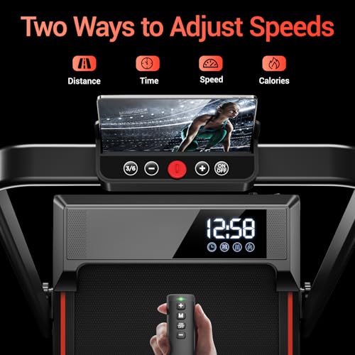12% Incline Walking Pad Treadmill, 3-in-1 Folding Under Desk Treadmill, 2.5 HP Quiet Brushless, 300 LBS Capacity W57646