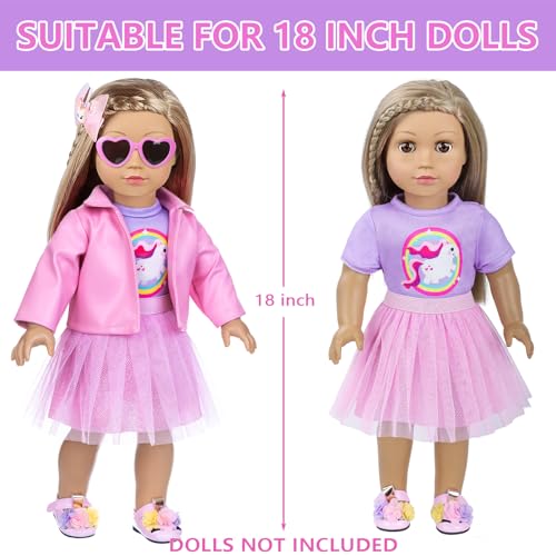18 Inch Doll Makeup Accessories and Clothes Play Set W60974