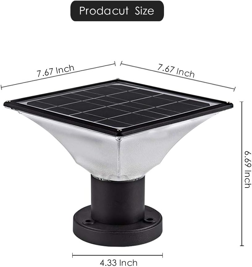 2 Pack Solar Post Cap Lights R1553