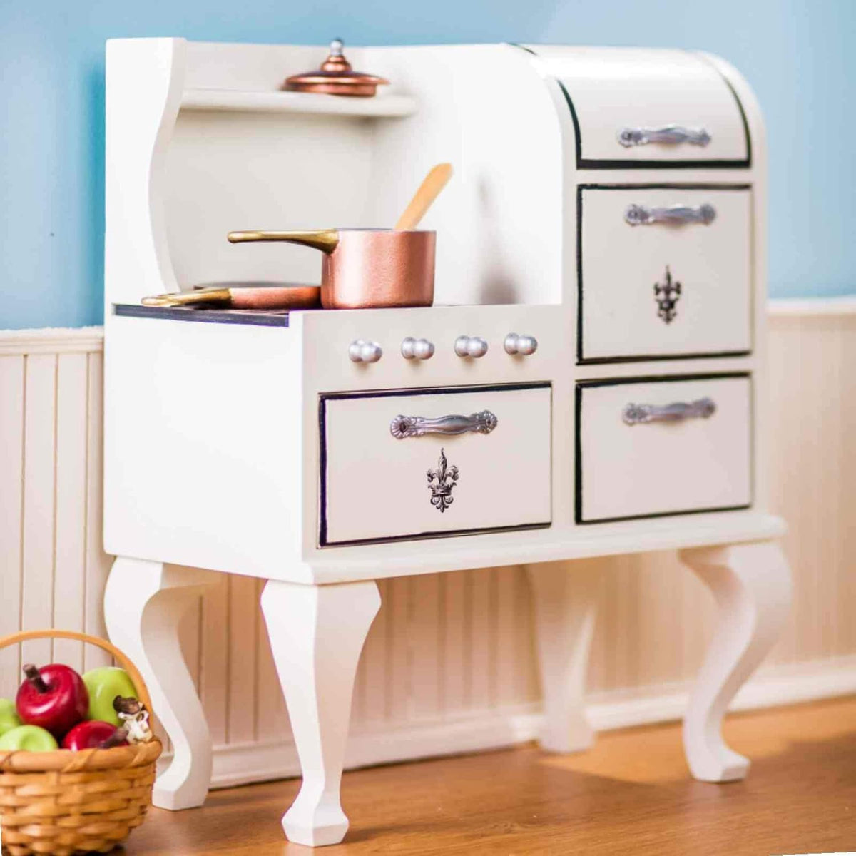 18 Inch Doll Furniture Wooden Cook Stove & Oven E743