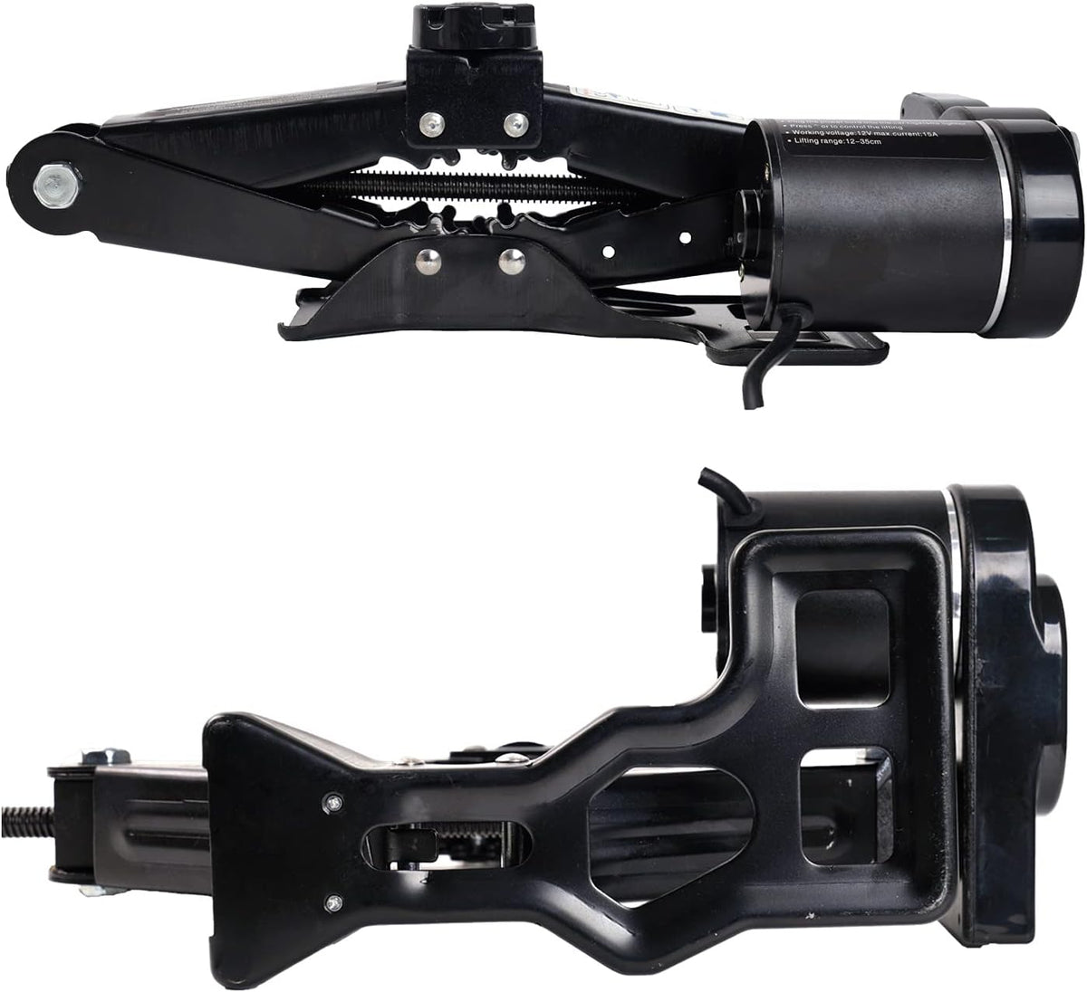 2 Ton 12V Electric Car Jack Kit Black Pack of 2 M914347