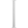 10x22 x 8& Non-Tapered Fluted Gloss White Aluminum Column with Cap Z541517