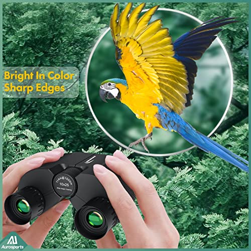 10x25 Folding Compact Binoculars D596