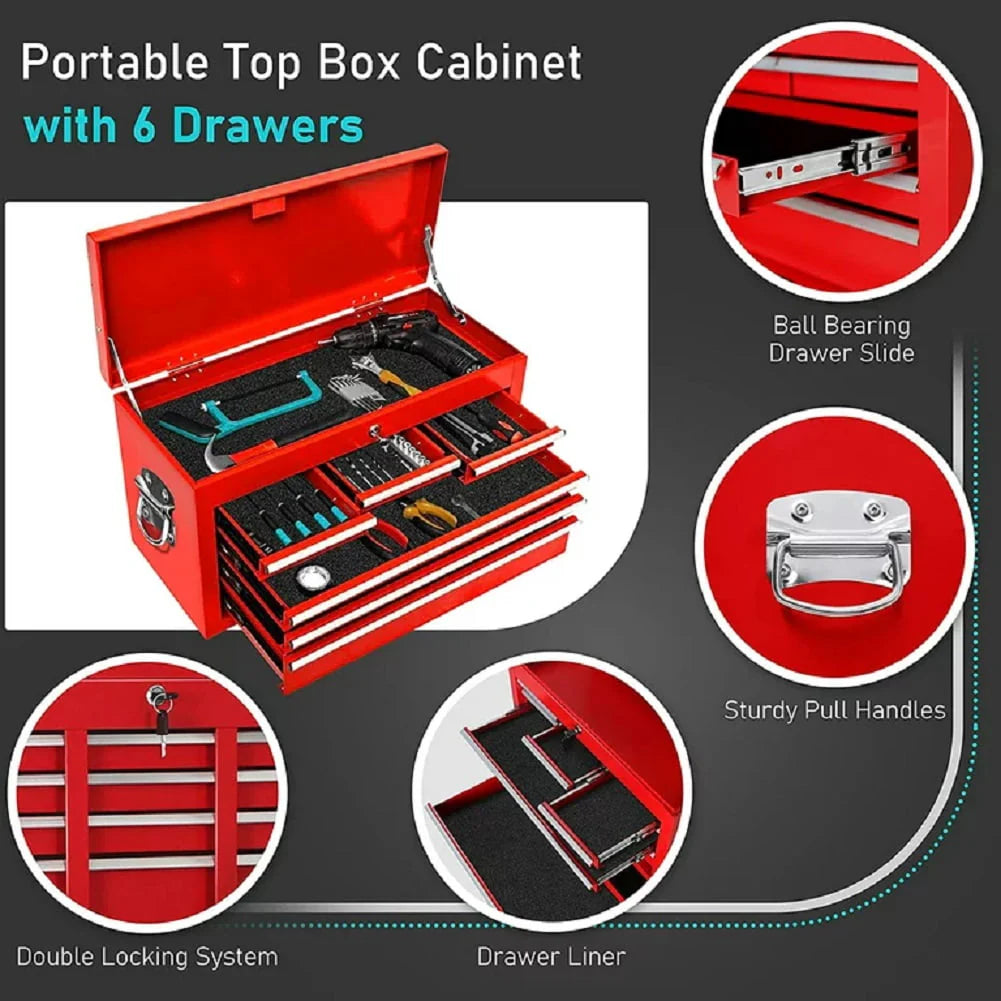 2-IN-1 8-Drawer Rolling Tool Chest & Cabinet P289