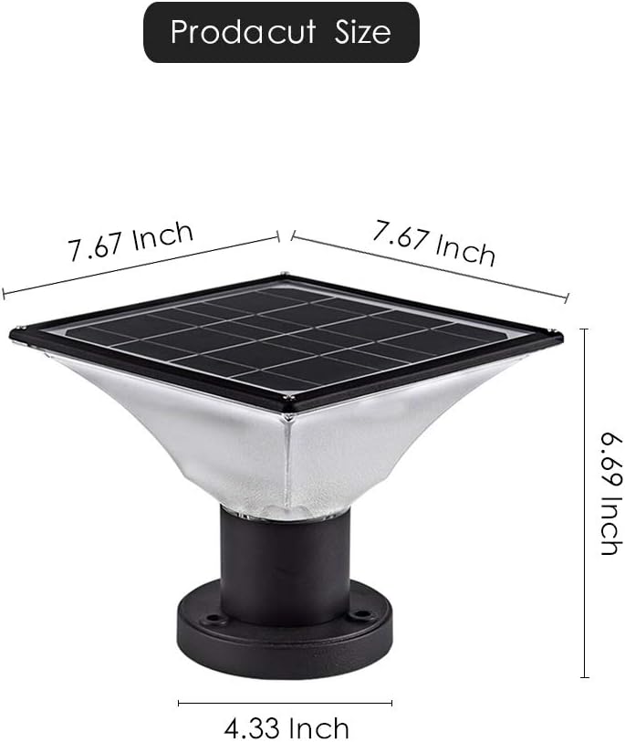 2 Pack Solar Post Cap Lights R1553