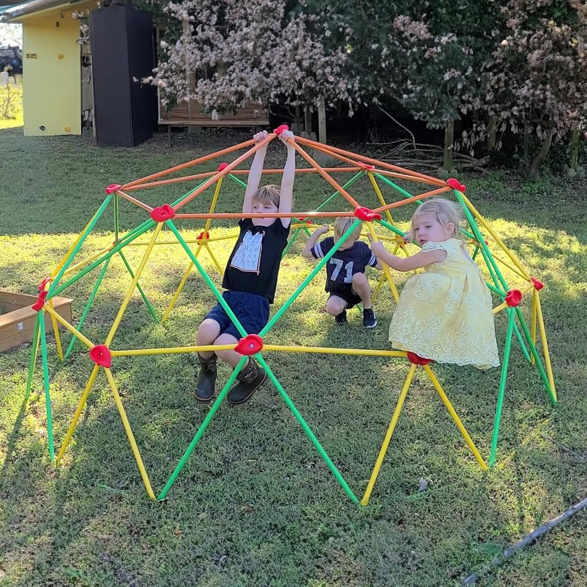 10FT Geometric Climbing Dome Outdoor Play Equipment G683