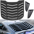 Matte Black Rear and Side Window Louvers Sun Shade Cover for Ford Mustang G129