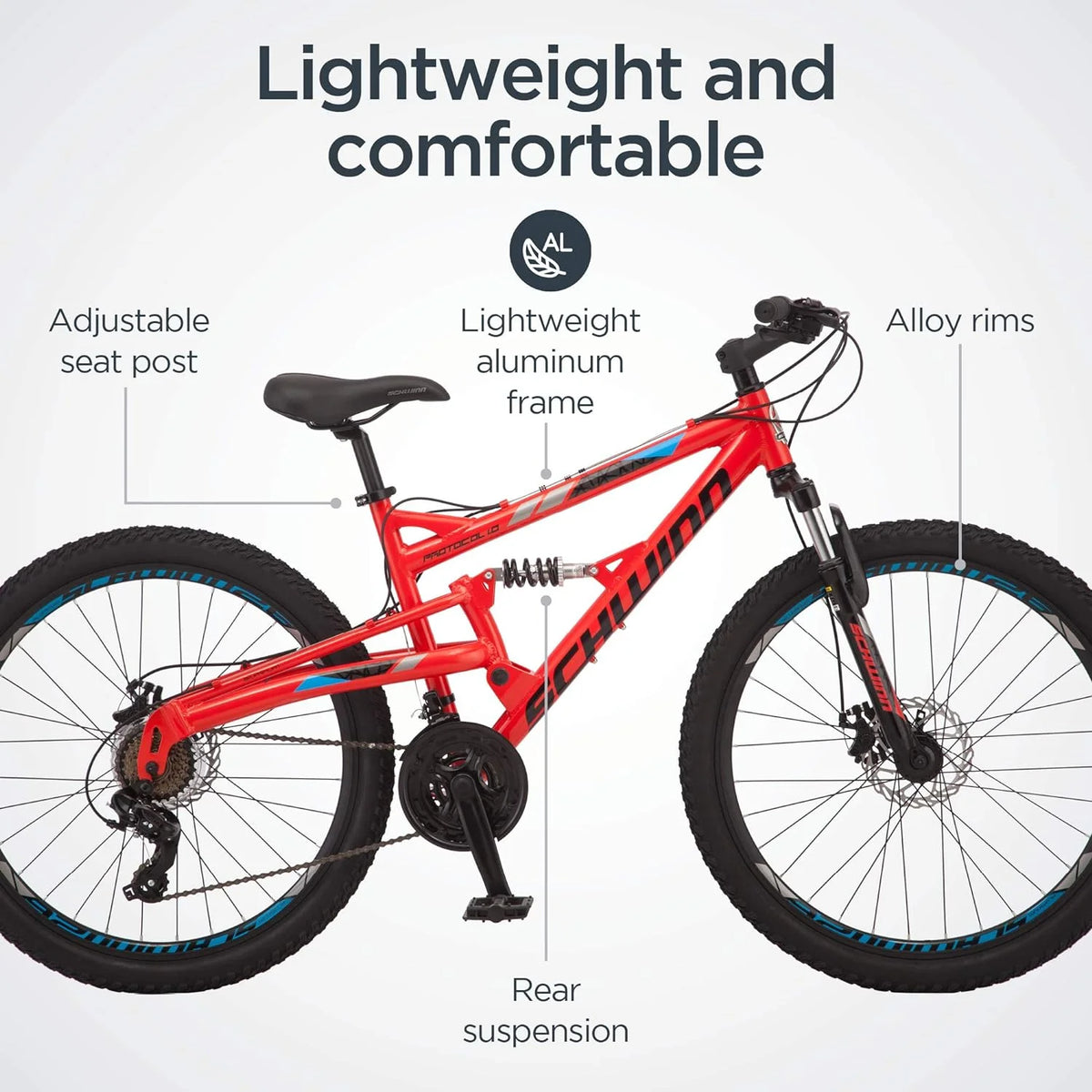 26 In. Wheels 24-Speed Aluminum Full Suspension Mountain Bike B921