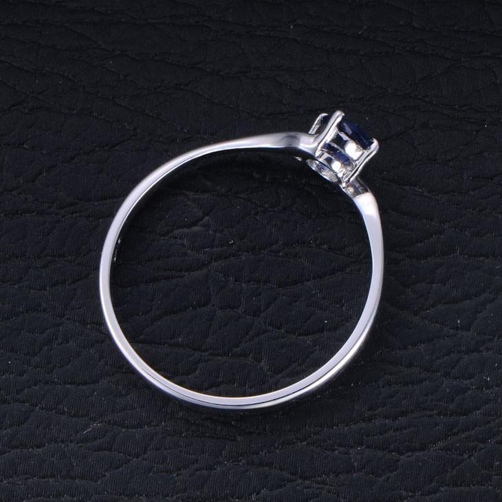 1.25 Carat Oval Moissanite Engagement Ring on 10k White Gold F378