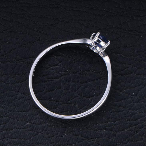 1.25 Carat Oval Moissanite Engagement Ring on 10k White Gold F378