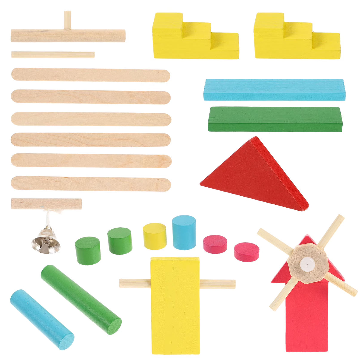 26Pcs Wooden Building Blocks Toys Kit E55142