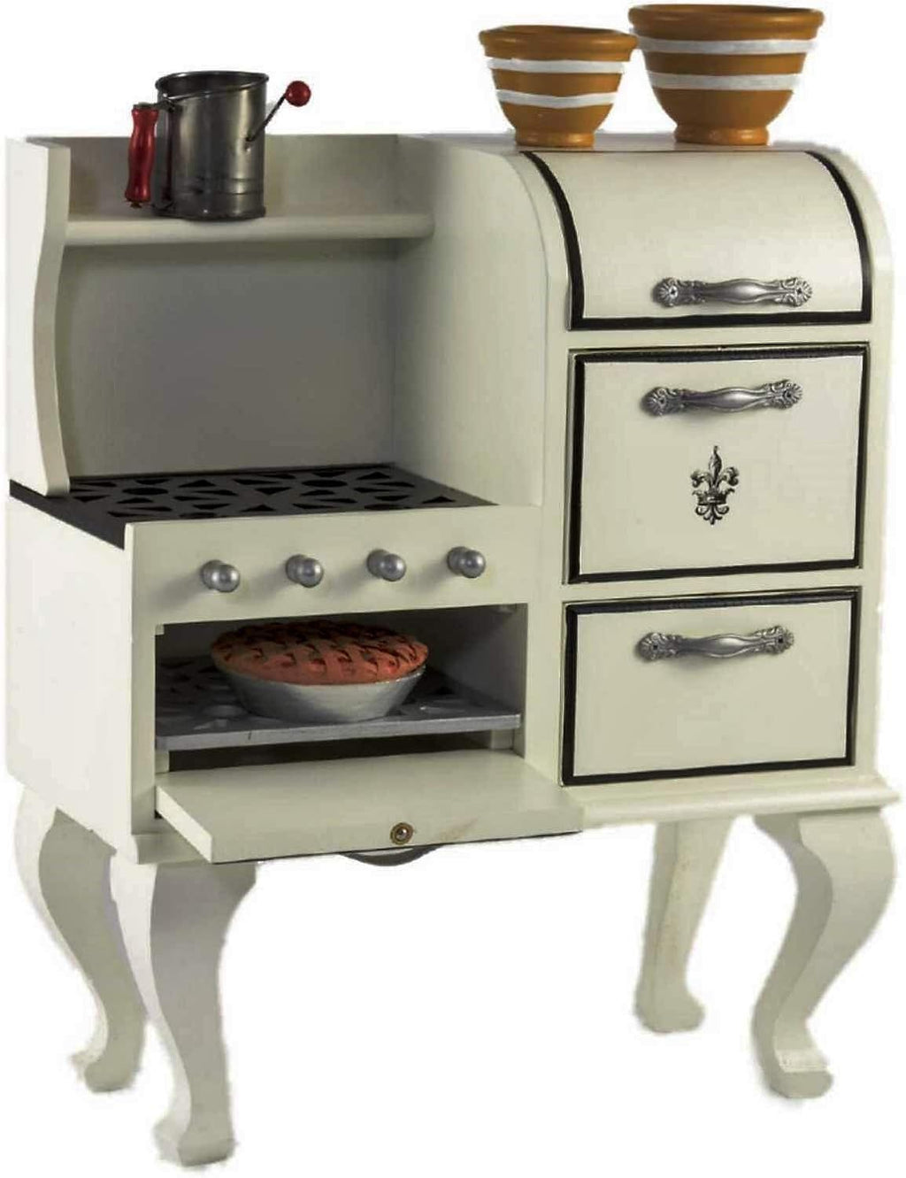 18 Inch Doll Furniture Wooden Cook Stove & Oven E743