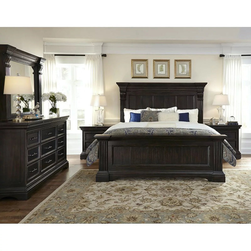 11 Drawer Traditional Wood Dresser in Deep Brown H766702