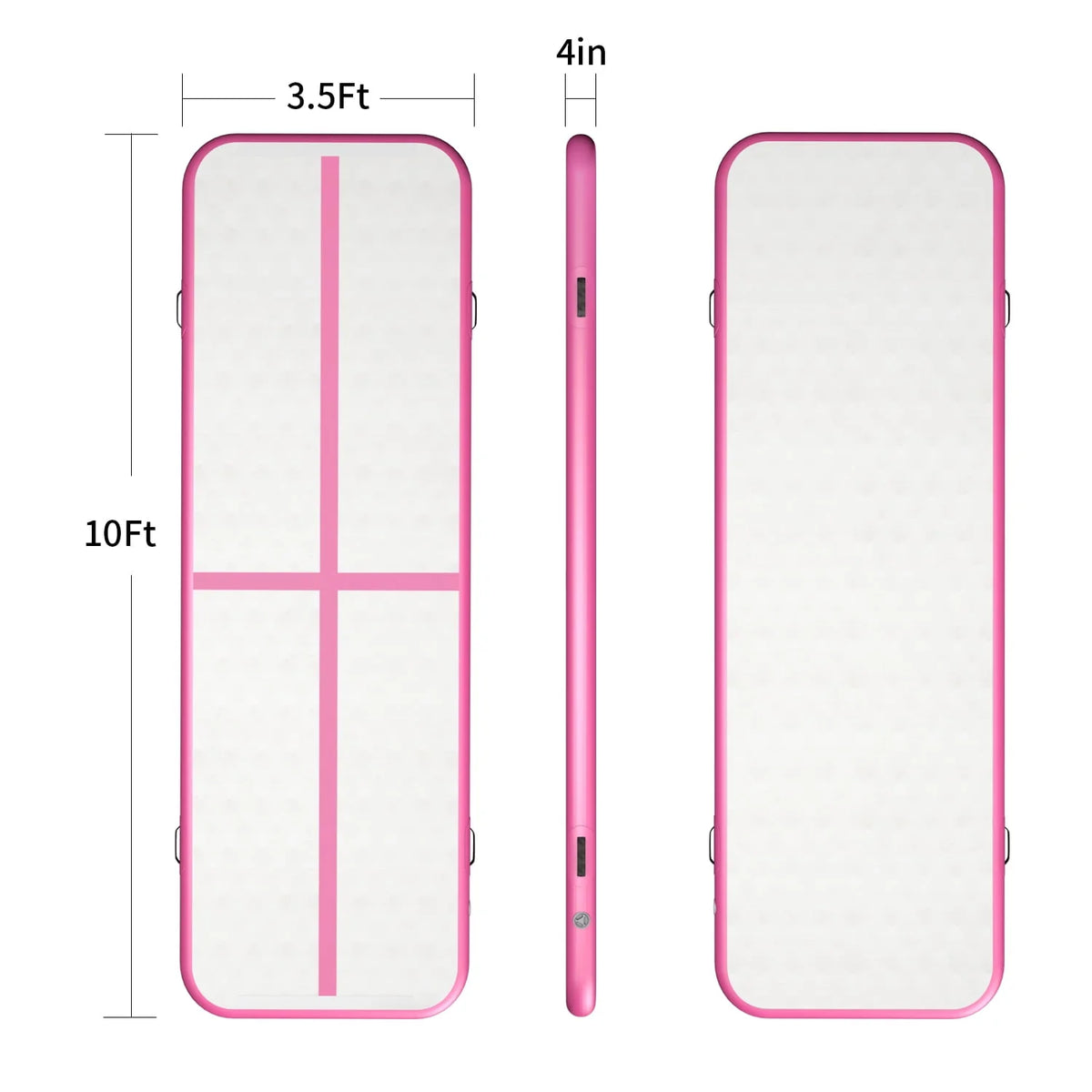 10' Inflatable Air Gymnastics Mat with Pump J655761