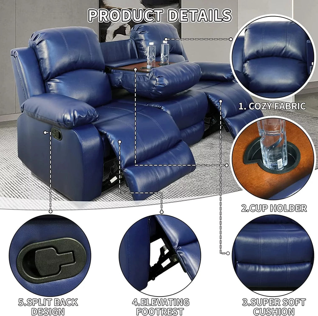2 Piece Manual Recliner Sofa Couch N74823