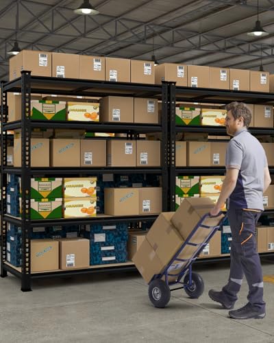 2 Pack 5 Tier Heavy Duty Adjustable Metal Storage Shelves H135259