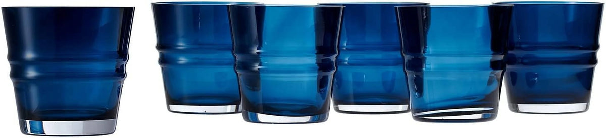 Navy Glass Set Of 6 F35446