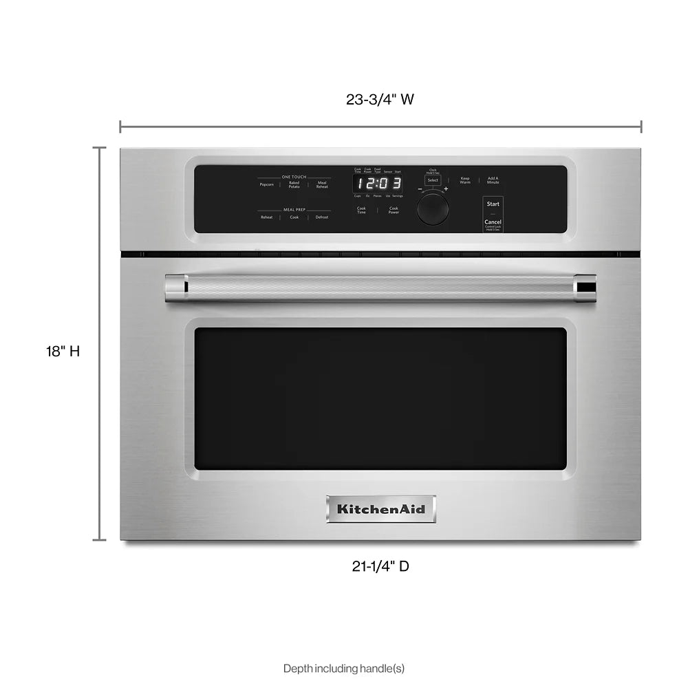 24" Wide 1.4 Cu. Ft. Built-In Microwave - Stainless Steel H37512