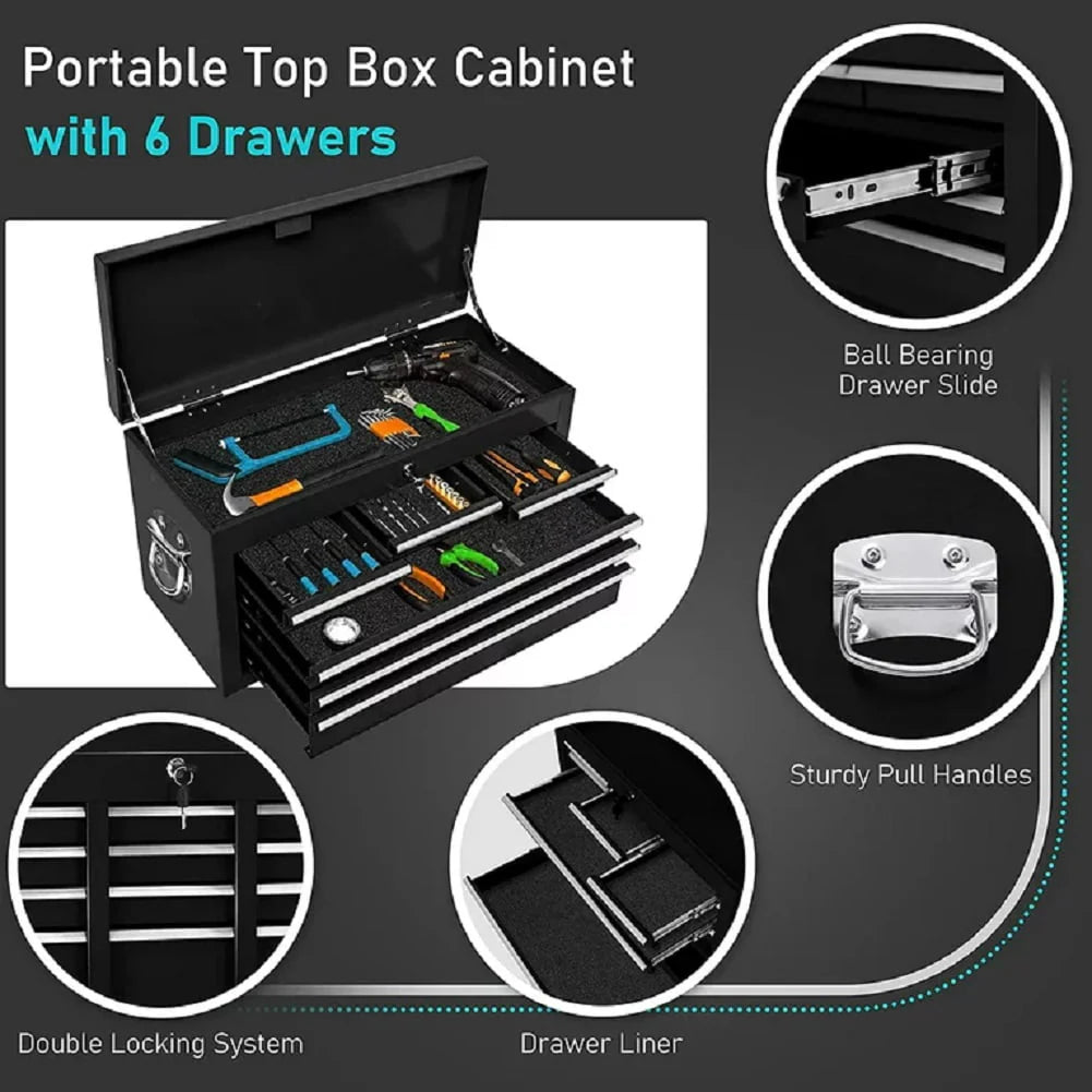 2-IN-1 8-Drawer Rolling Tool Chest & Cabinet P289
