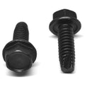 #6-32 x 7/8 Coarse Thread Thread Cutting Screw Hex Washer Head Low Carbon Steel Black Oxide S9720