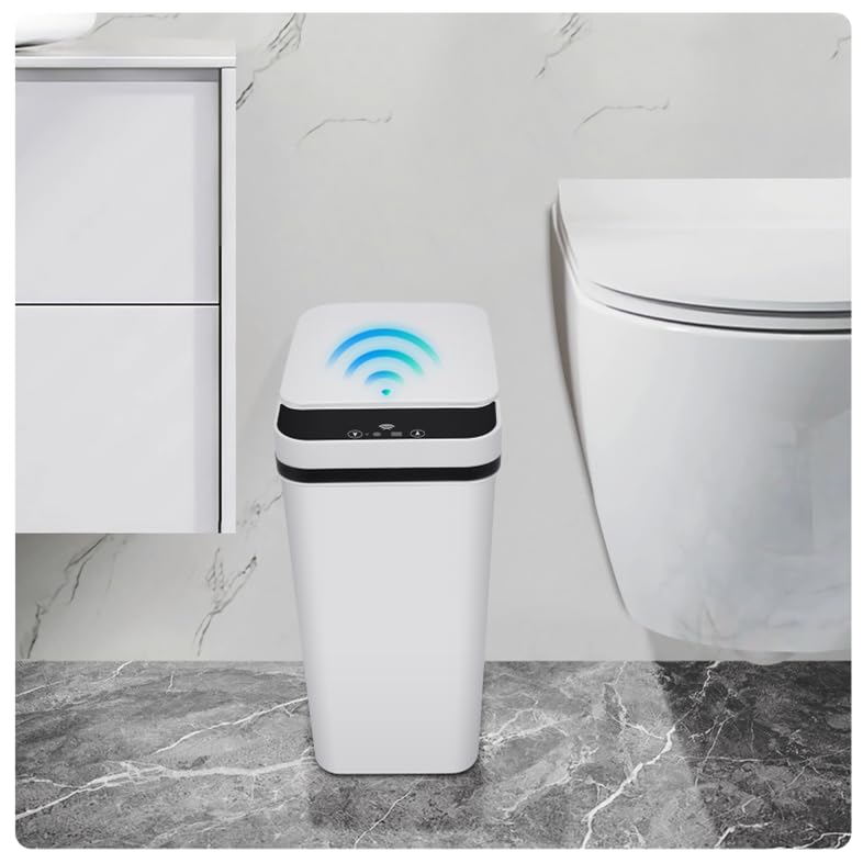 2 Pack 2.4 Gallon Black Touchless Trash Can R72025