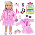 18 Inch Doll Makeup Accessories and Clothes Play Set W60974