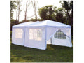 10x20 ft Pop Up Canopy Tent Gazebo with Sides - White M445561