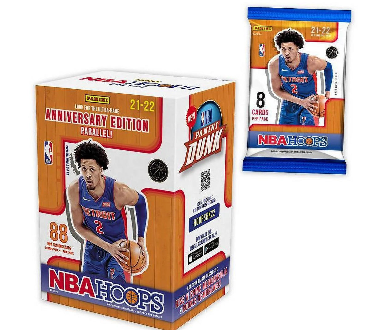 2021 Panini NBA Hoops Basketball Trading Card Blaster Box T782