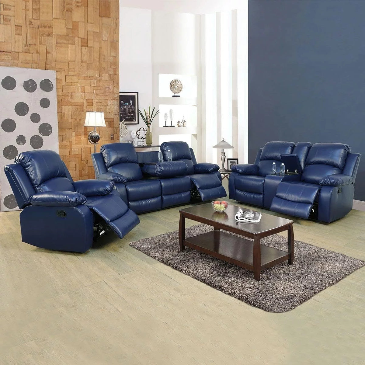 2 Piece Manual Recliner Sofa Couch N74823