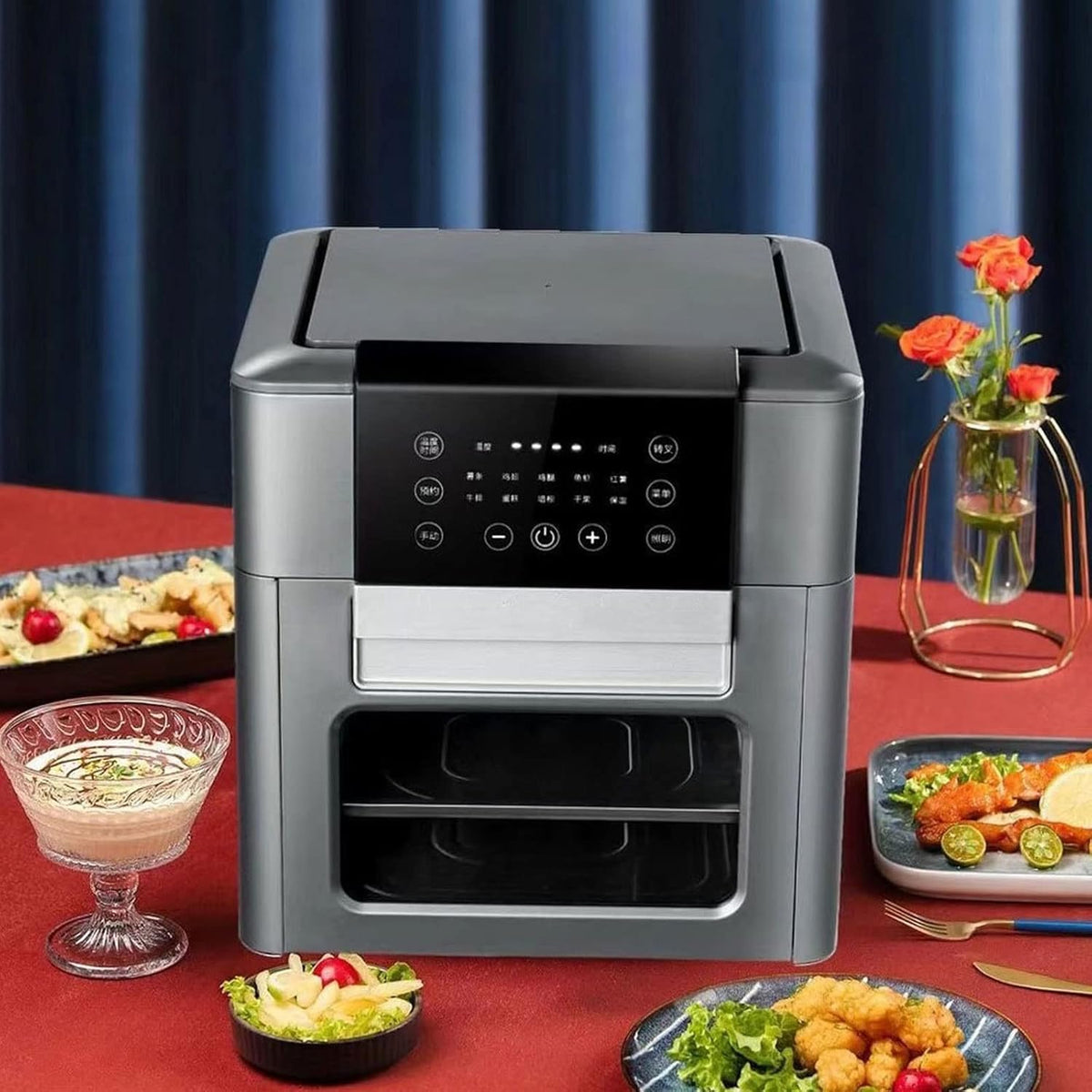 12L Air Fryer Oven Toaster Rotisserie Dehydrator with LED Digital Touchscreen W68011