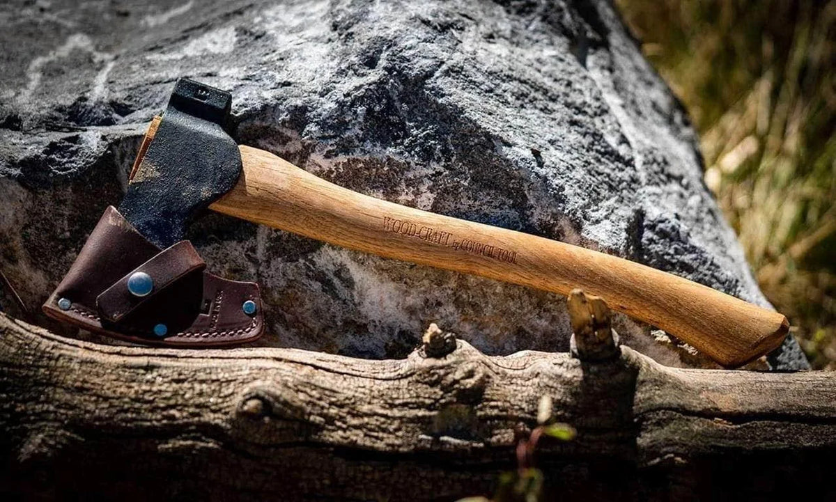 1.7# Wood-Craft Camp Carver Axe, 16x22 Curved Handle Axe R39236