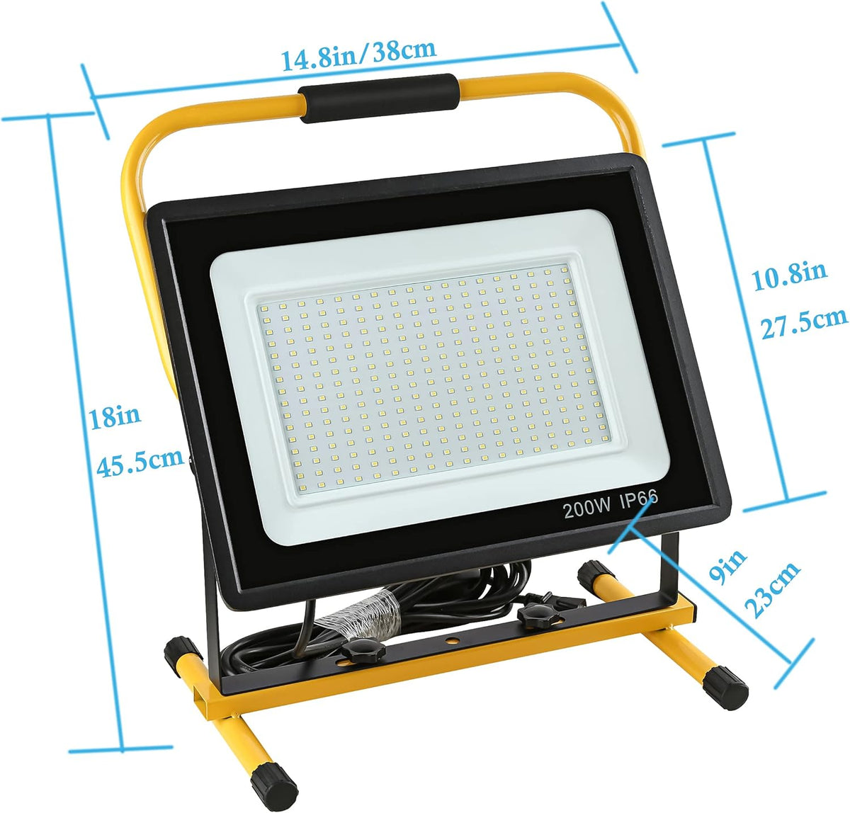 200W LED Work Light, 20000LM, IP66 Waterproof, 6500K, Adjustable C73170