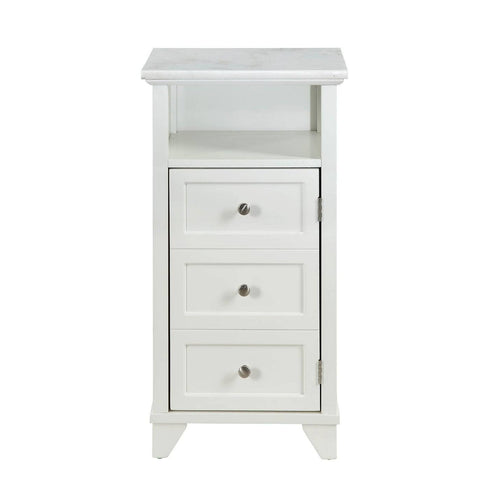 1 Cubby Wooden Cabinet with Marble Top T590861