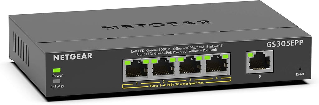 16-Port PoE Gigabit Ethernet Plus Switch with 15 x PoE+ @ 180W, 1 x 1G SFP Port B79277