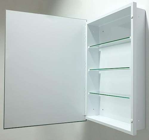 14"x24" Rectangular Beveled Frameless Mirror Cabinet V811698