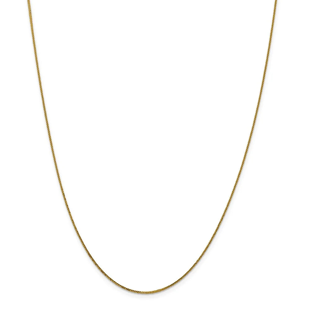 14kt Yellow Gold Diamond Cut Wheat Chain 24 inch Q3641
