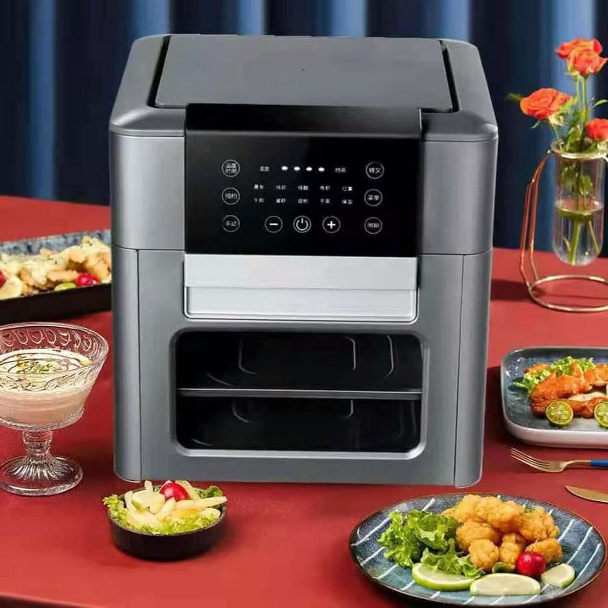 12L Air Fryer Oven Toaster Rotisserie Dehydrator with LED Digital Touchscreen W68011