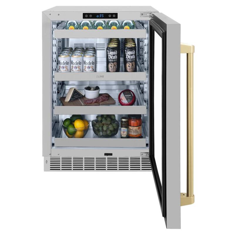 24 in. Single Zone Beverage Fridge with Glass Door O4030