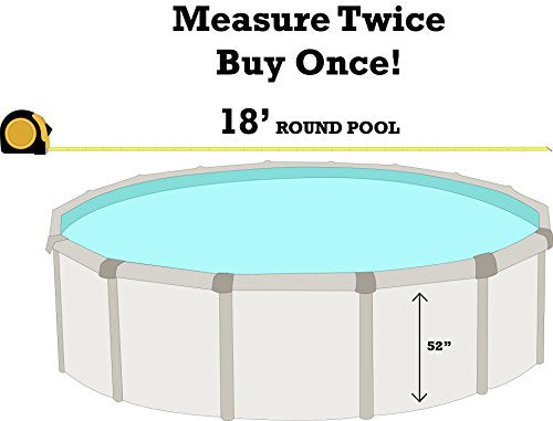 18-Foot Round Liner 52-Inch Wall Height 25 Gauge Virgin Vinyl P99059