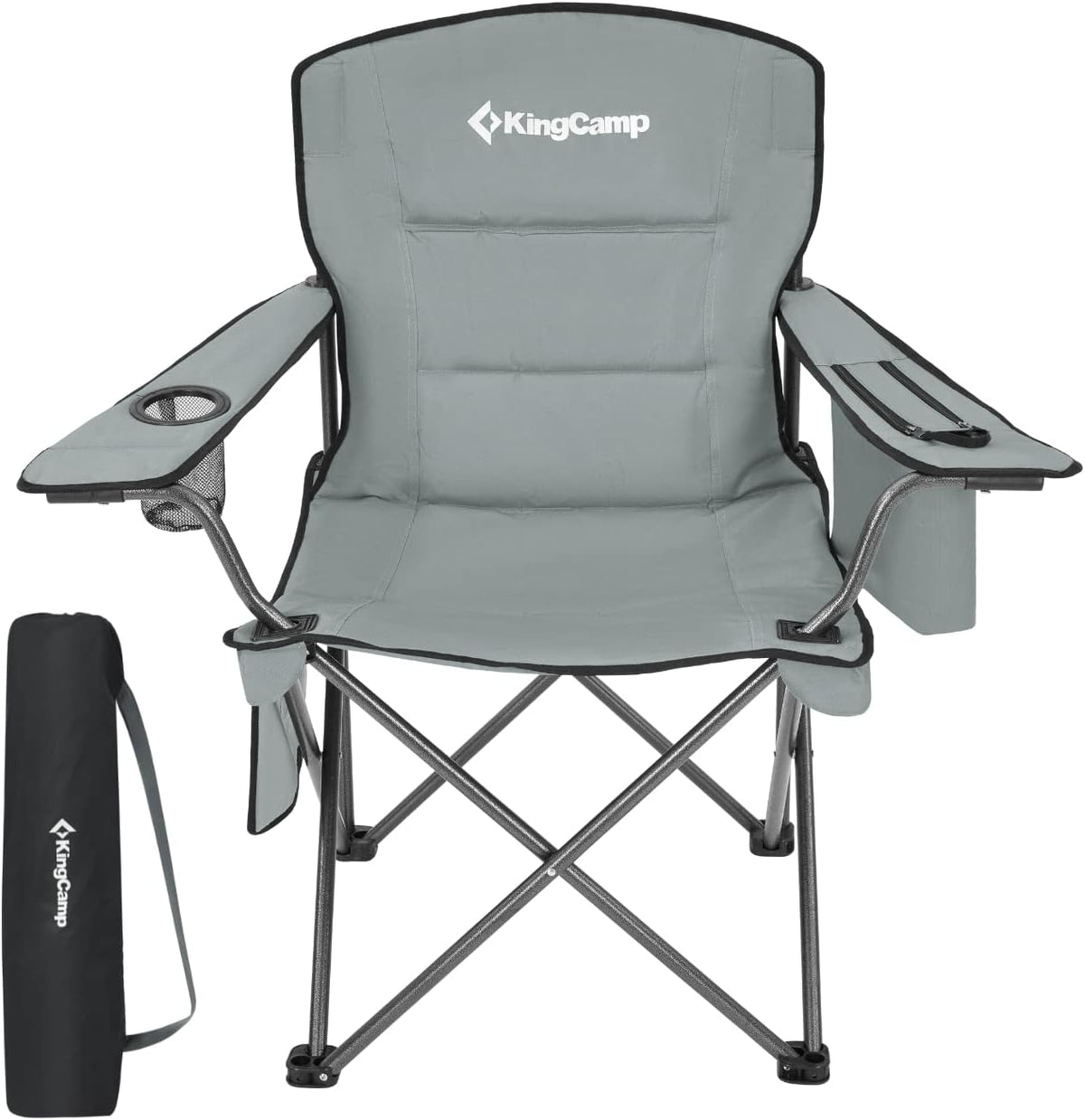 2 Pack Heavy Duty Oversized Folding Camping Chairs T115087