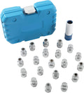21pcs Wheel Lock Lug Nut Removal Kit with 1/2 inch Socket Adapter I571953