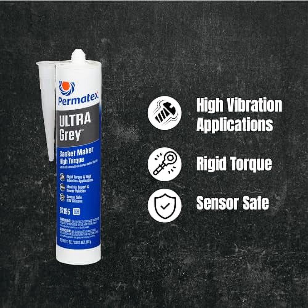 13 oz Ultra Grey RTV Silicone Gasket Maker R5884