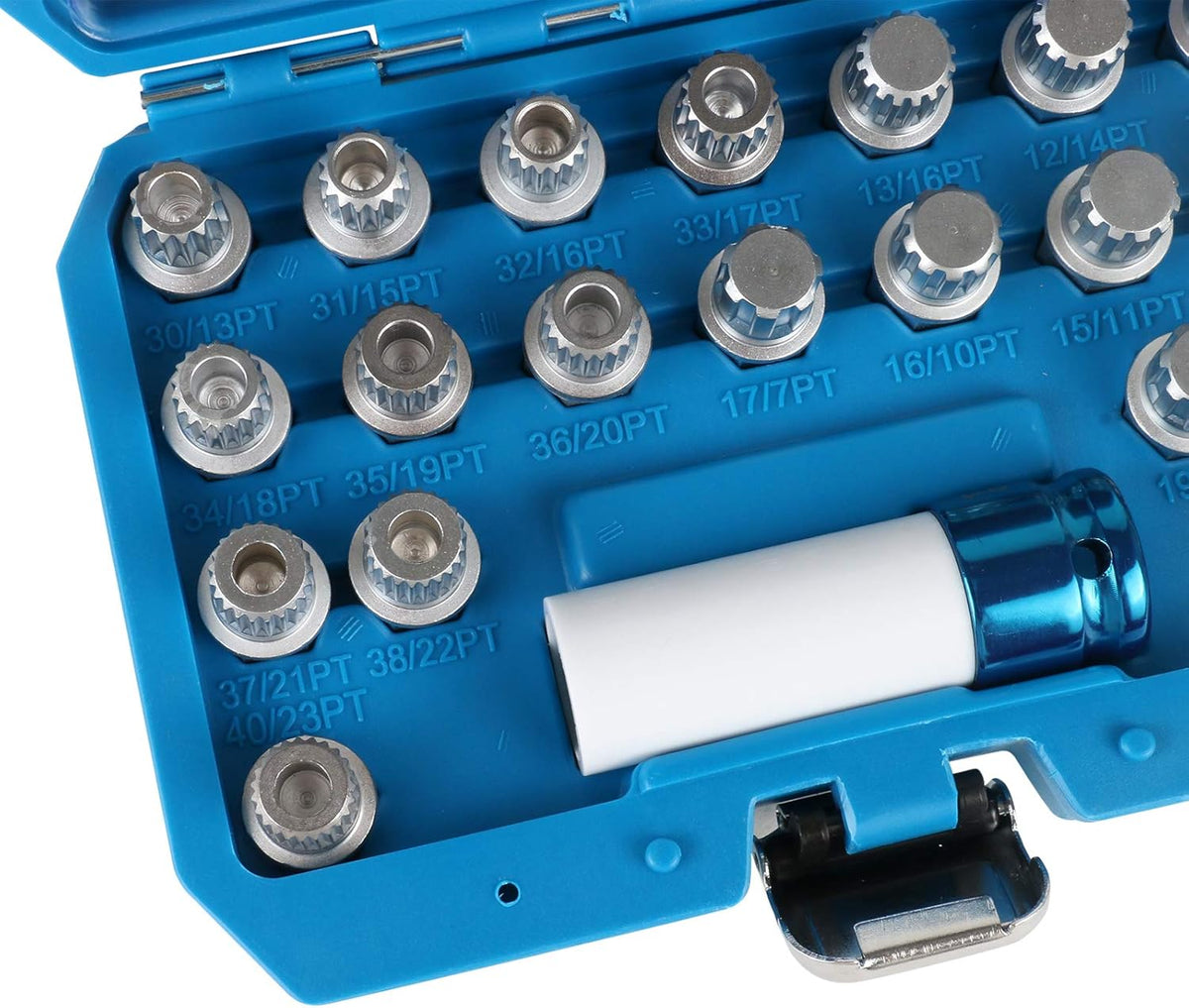 21pcs Wheel Lock Lug Nut Removal Kit with 1/2 inch Socket Adapter I571953