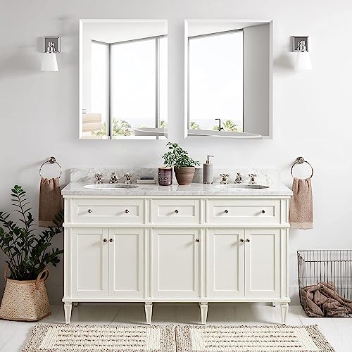 14"x24" Rectangular Beveled Frameless Mirror Cabinet V811698
