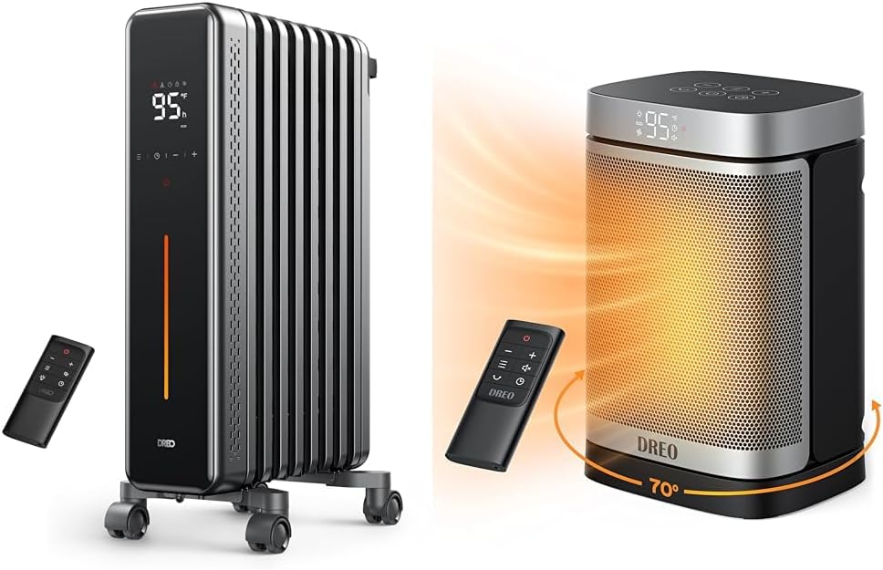 1500W Oil Filled Radiator Heater with Remote Control D736