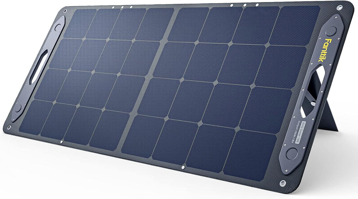100W Portable Foldable Solar Panel Kit with Adjustable Kickstand U49435
