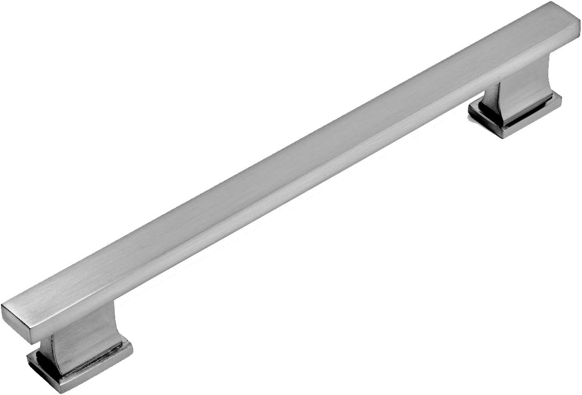 10 Pack Satin Nickel Cabinet Hardware Handle Pull 6-5/16 Inch J992185