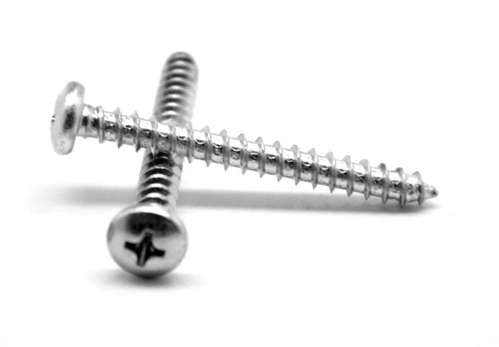 1/4x22 Sheet Metal Screw Phillips Pan Head Zinc Plated K54746